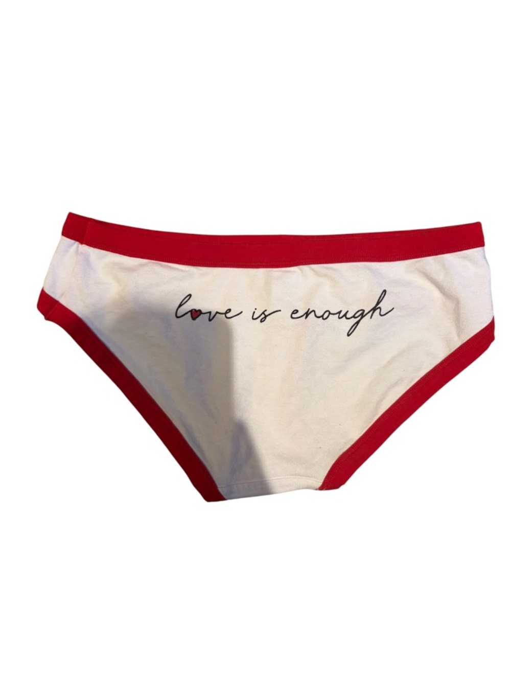 Love is Enough Red and White Panties | Size Small - Picture 2 of 3
